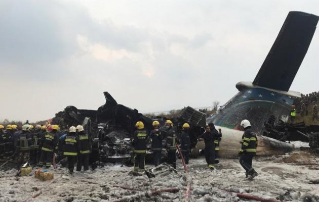 Bangladesh plane carrying 67 passengers crashes in Nepal